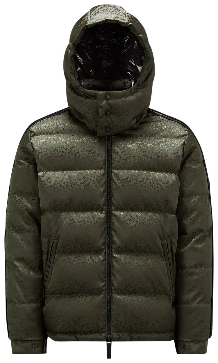 Moncler x adidas Alpbach Short Down Jacket Dark Green