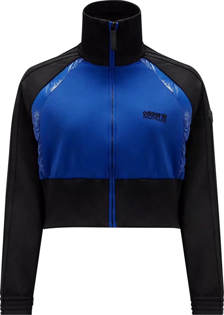 Moncler x adidas Acetate Zip Up Sweatshirt 'Black/Blue'