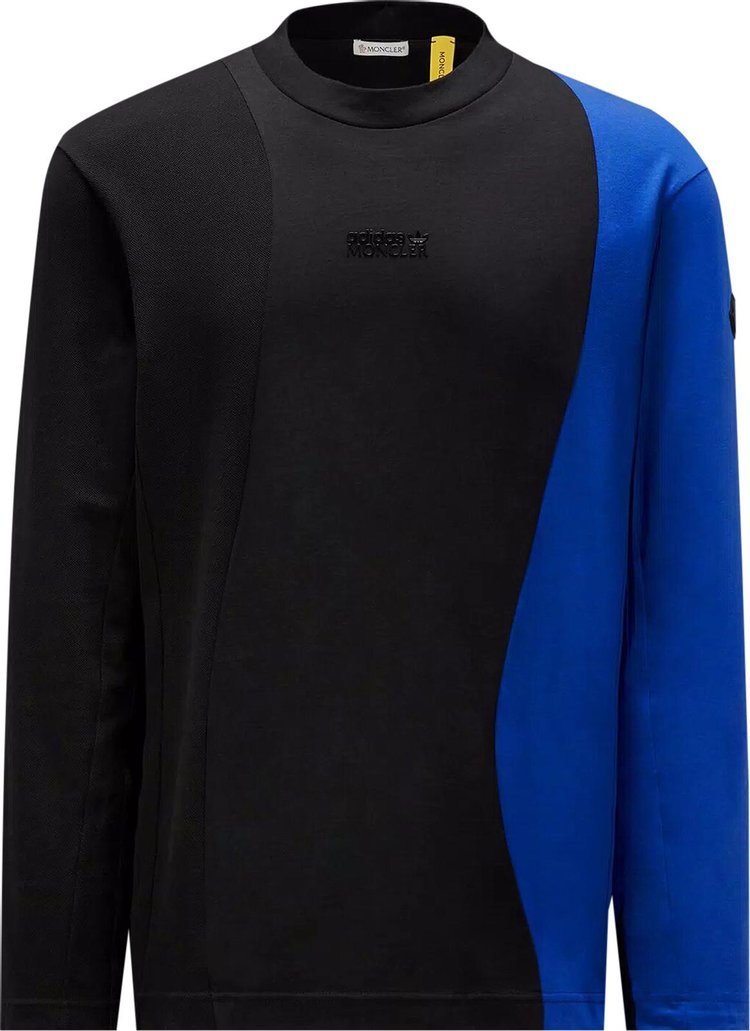 Moncler x adidas Jersey Long-Sleeve T-Shirt 'Black/Blue'