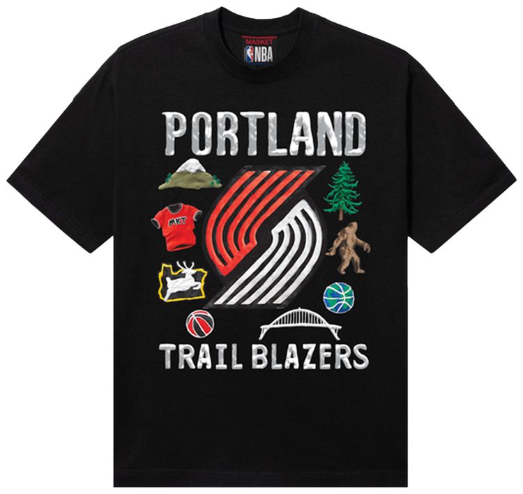 Market x NBA Trail Blazers T Shirt Black
