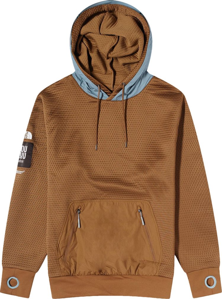 The North Face x Undercover SOUKUU DotKnit Double Hoodie 'Sepia Brown/Concrete Grey'