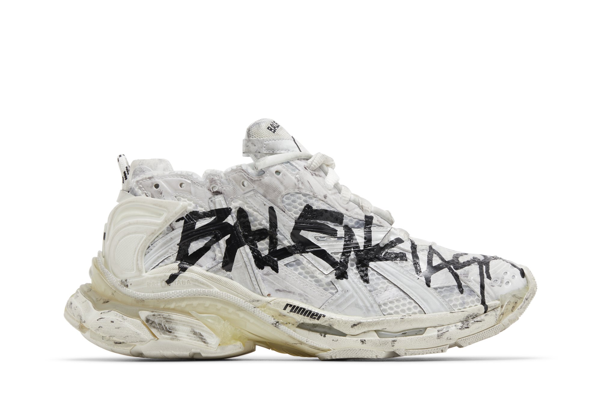 Balenciaga Runner Sneaker 'Graffiti - White Black'
