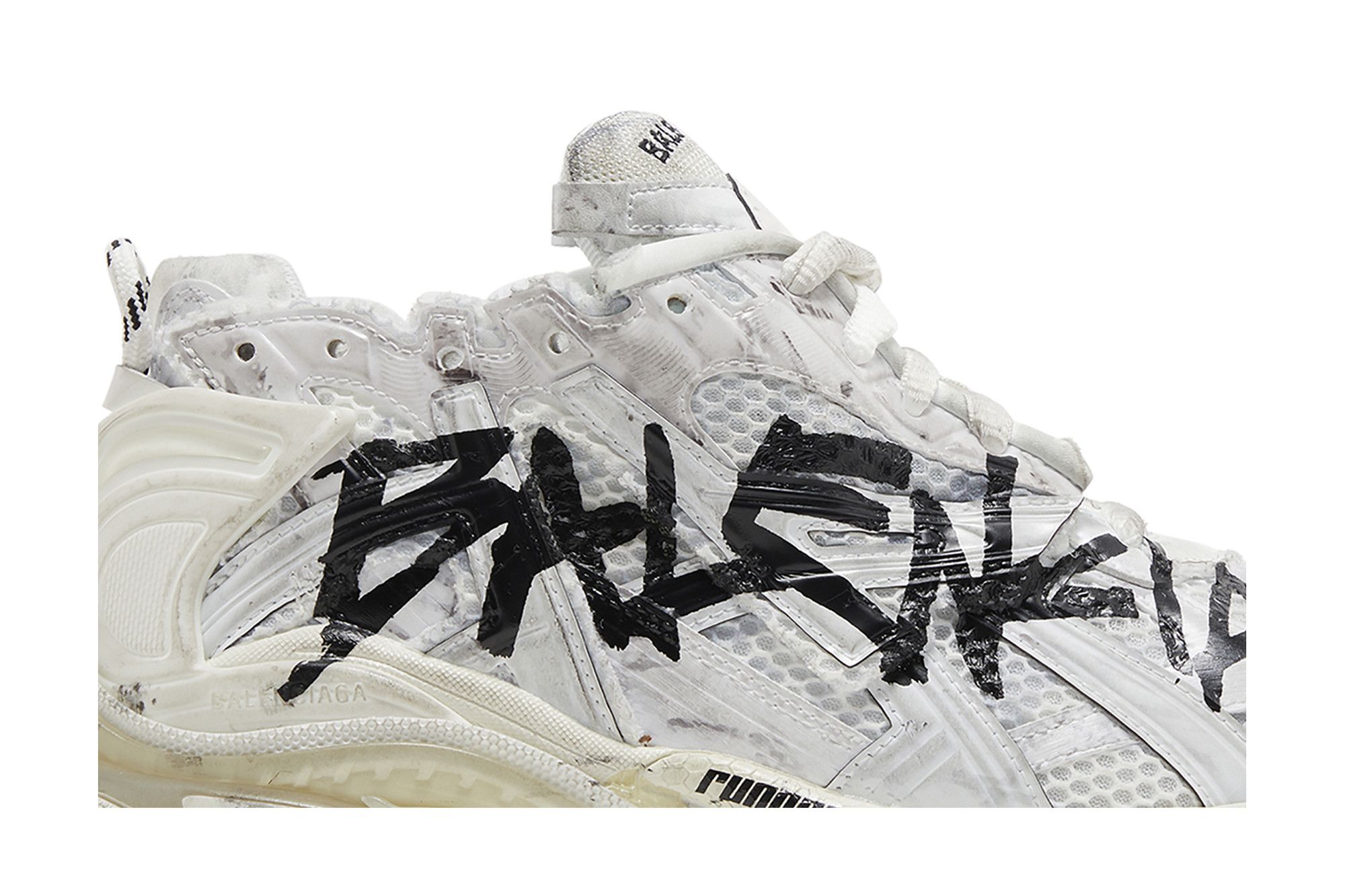 れな Buy Balenciaga Runner Sneaker 'Graffiti - White Black