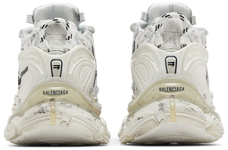 Balenciaga Runner Sneaker Graffiti   White Black