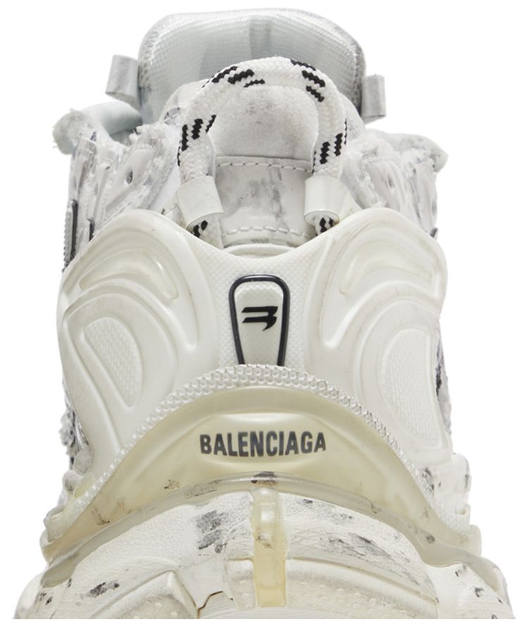 Balenciaga Runner Sneaker Graffiti   White Black