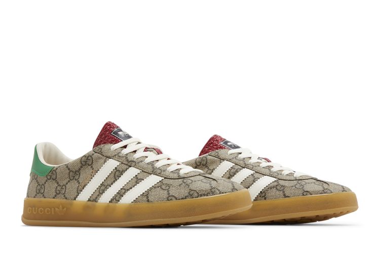 adidas gazelle silver green womens Gucci Burgundy X Adidas Suede Gazelle Sneaker 44 – THE CLOSET main image 1