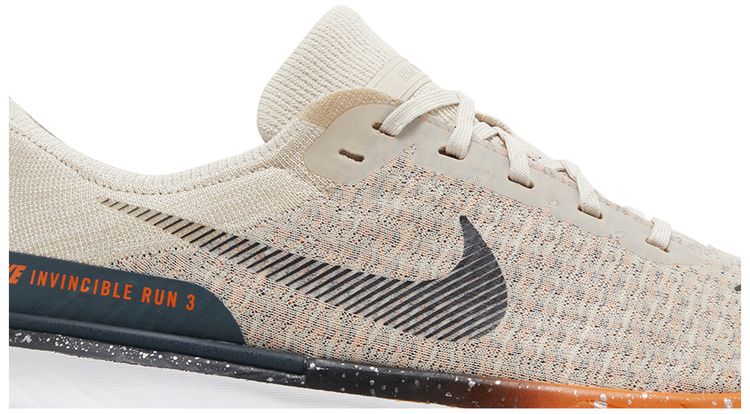 Nike ZoomX Invincible Run Flyknit 3 Oatmeal Safety Orange