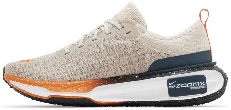 Nike ZoomX Invincible Run Flyknit 3 Oatmeal Safety Orange