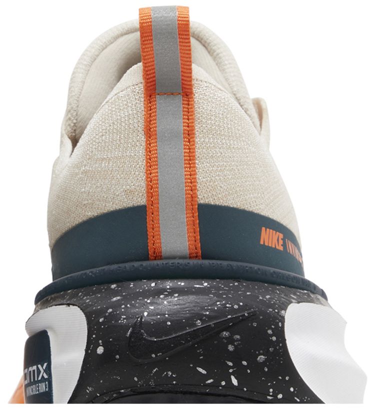 Nike ZoomX Invincible Run Flyknit 3 Oatmeal Safety Orange