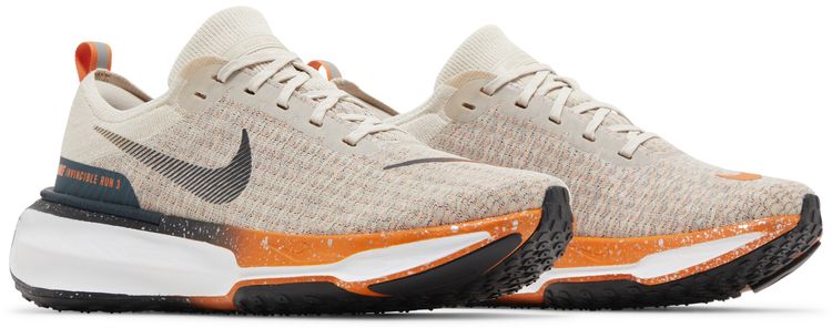 Nike ZoomX Invincible Run Flyknit 3 Oatmeal Safety Orange