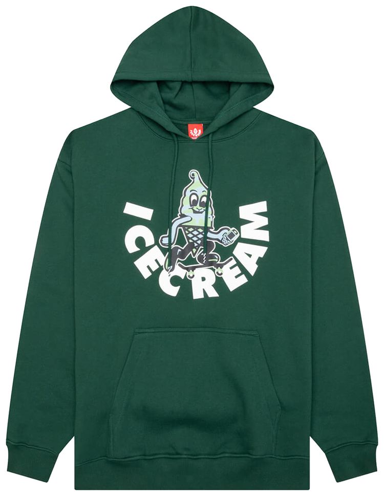 Icecream Skate More Hoodie Dark Green
