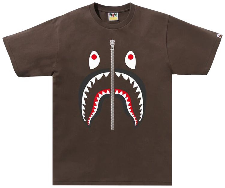 BAPE Shark Tee Brown