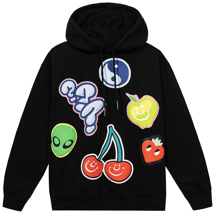 Market Airheads Flavor Blasted Puff Print Hoodie Black