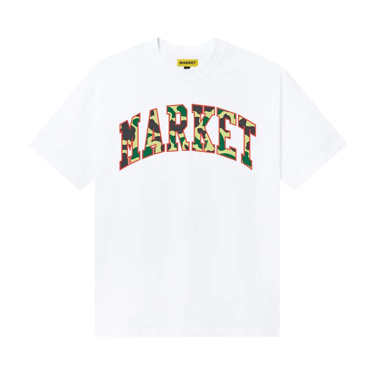 Market Reverse Duck Camo T Shirt White