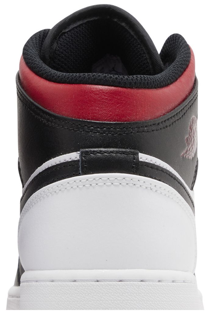 Air Jordan 1 Mid GS Gym Red Black Toe