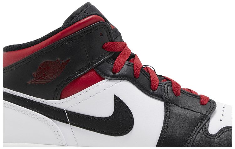 Air Jordan 1 Mid GS Gym Red Black Toe