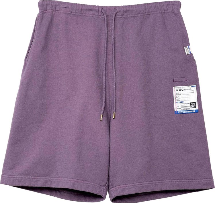 Maison Mihara Yasuhiro Embroidery Wide Shorts Purple