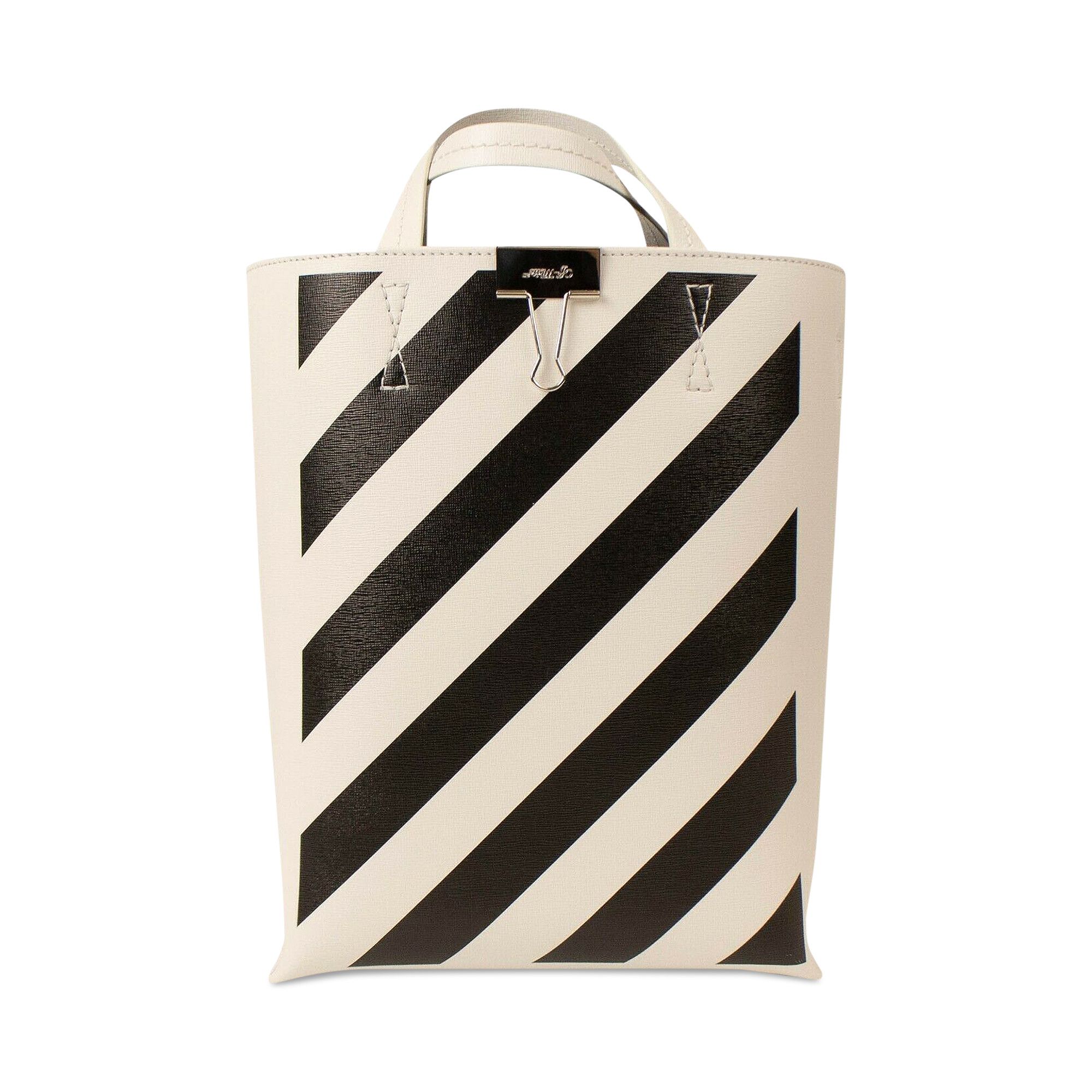 Buy Off-White Diag Tote Bag 'White/Black