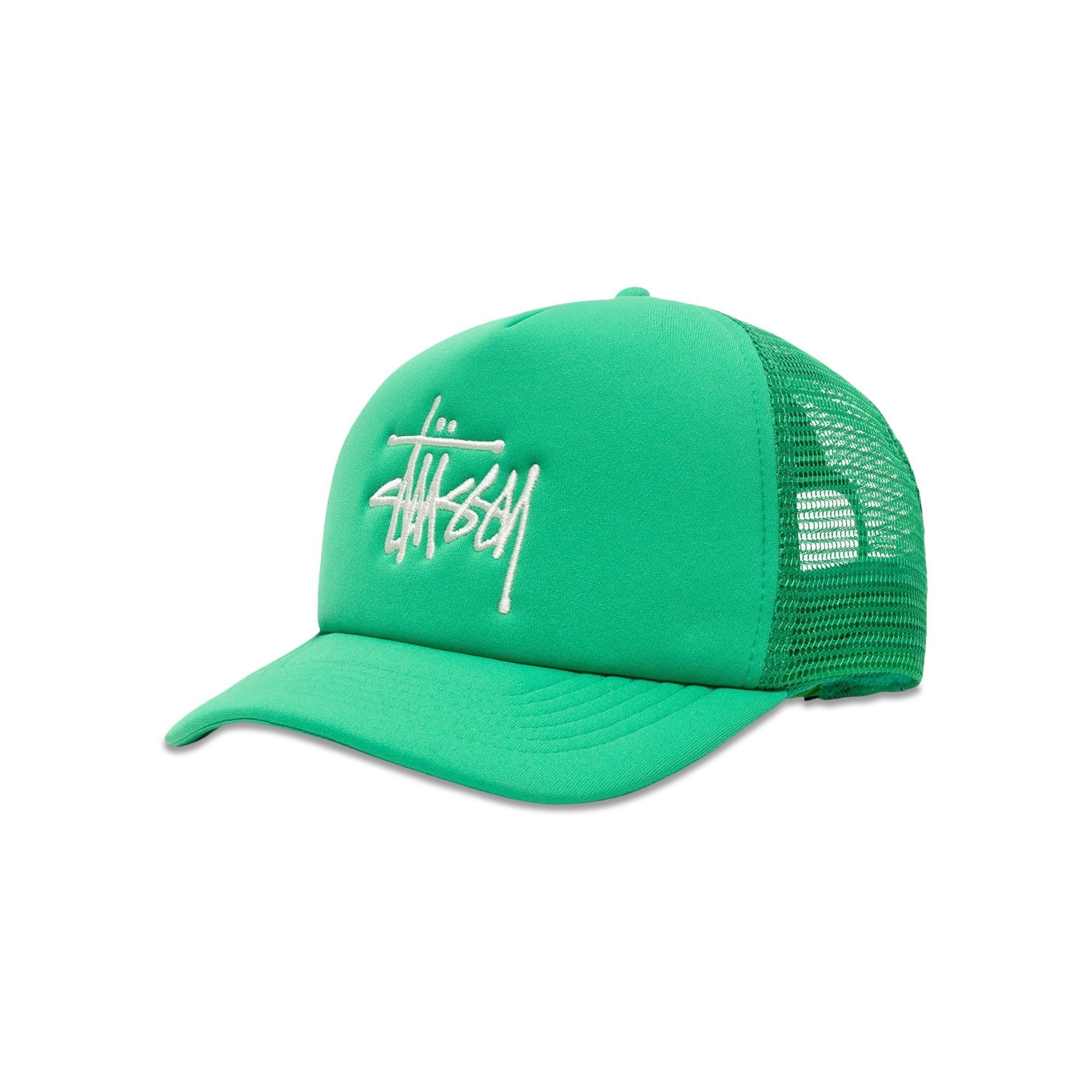 2024-25 秋冬新作  Buy Stussy Trucker Big Basic Snapback 'Kelly Green 帽子