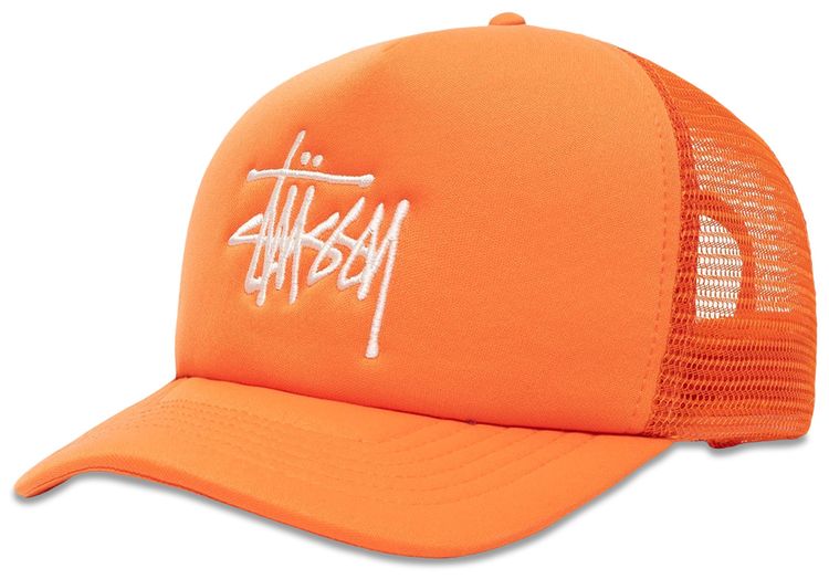 Stussy Trucker Big Basic Snapback Pumpkin