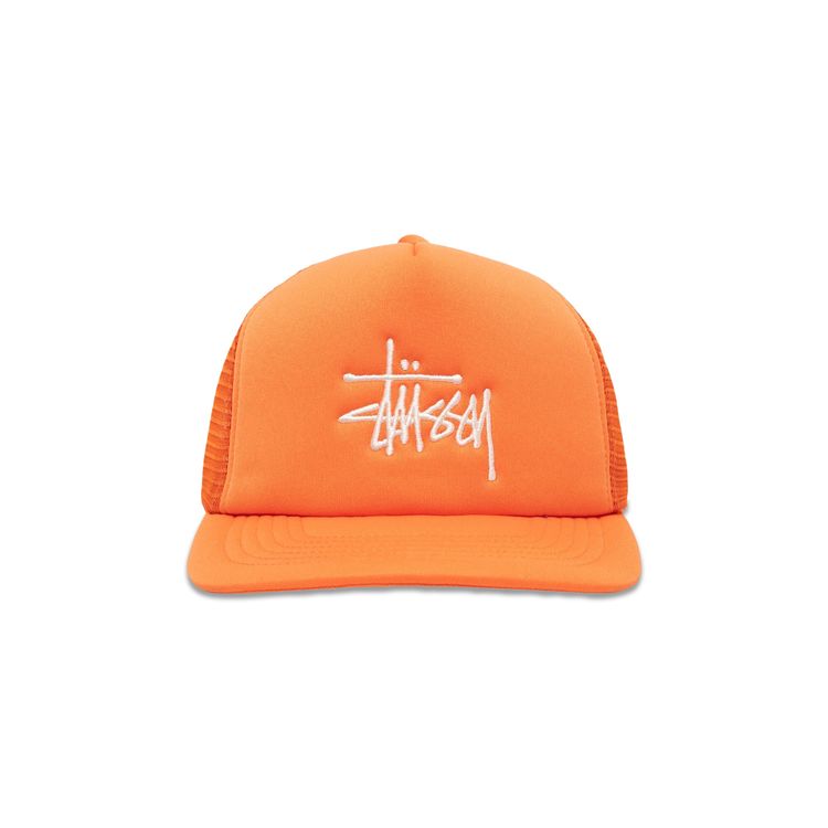 Stussy Trucker Big Basic Snapback Pumpkin