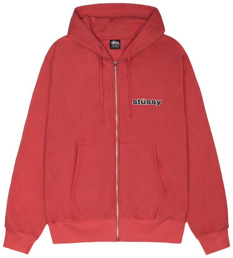Stussy SS Link Zip Hoodie Pepper