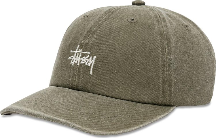 Stussy Low Pro Basic Washed Strapback Olive