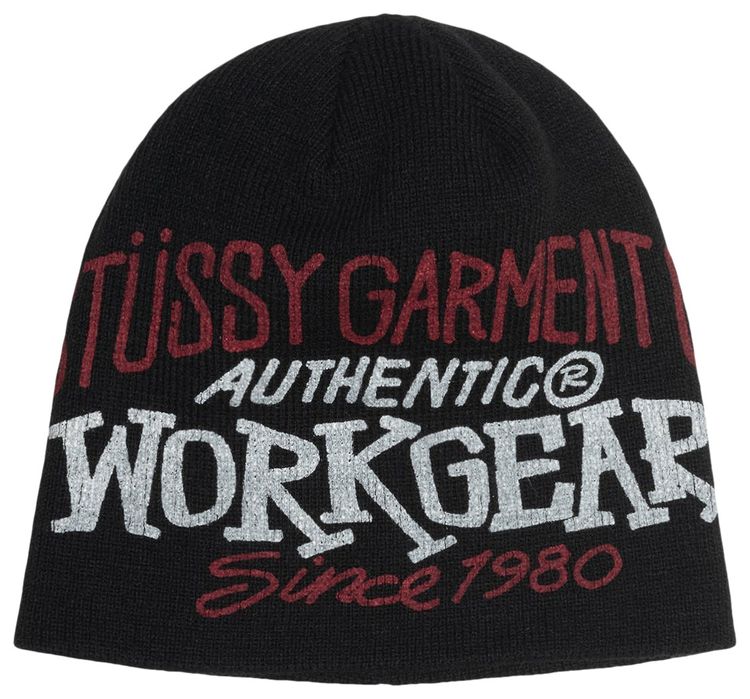 Stussy Workgear Print Skullcap Black