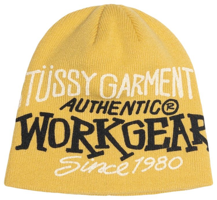Stussy Workgear Print Skullcap Mustard