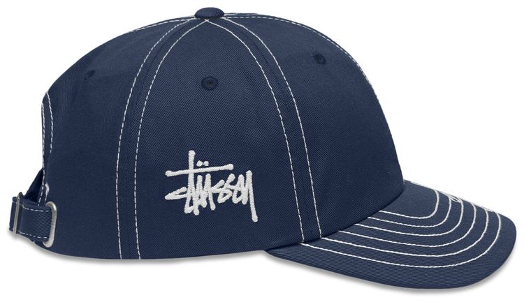 Stussy Low Pro Basic Stitch Strapback Navy
