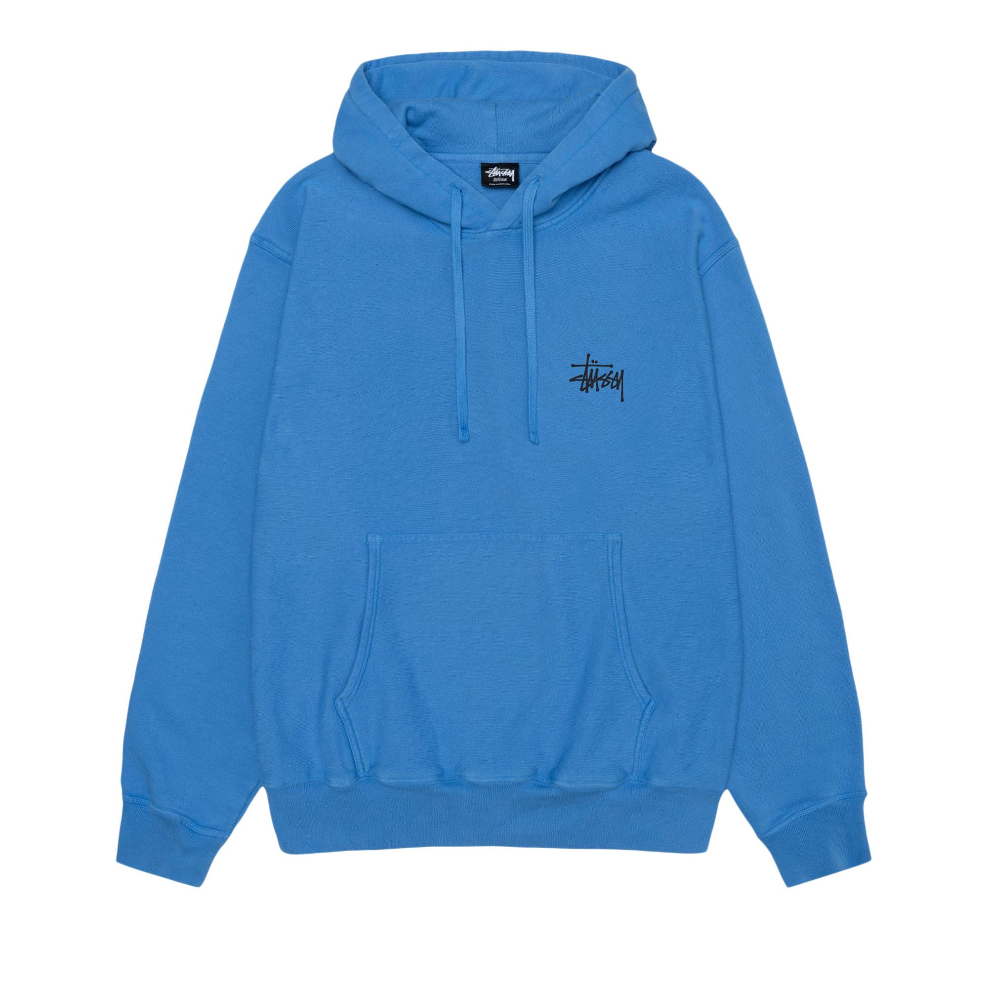 Stussy light blue best sale hoodie