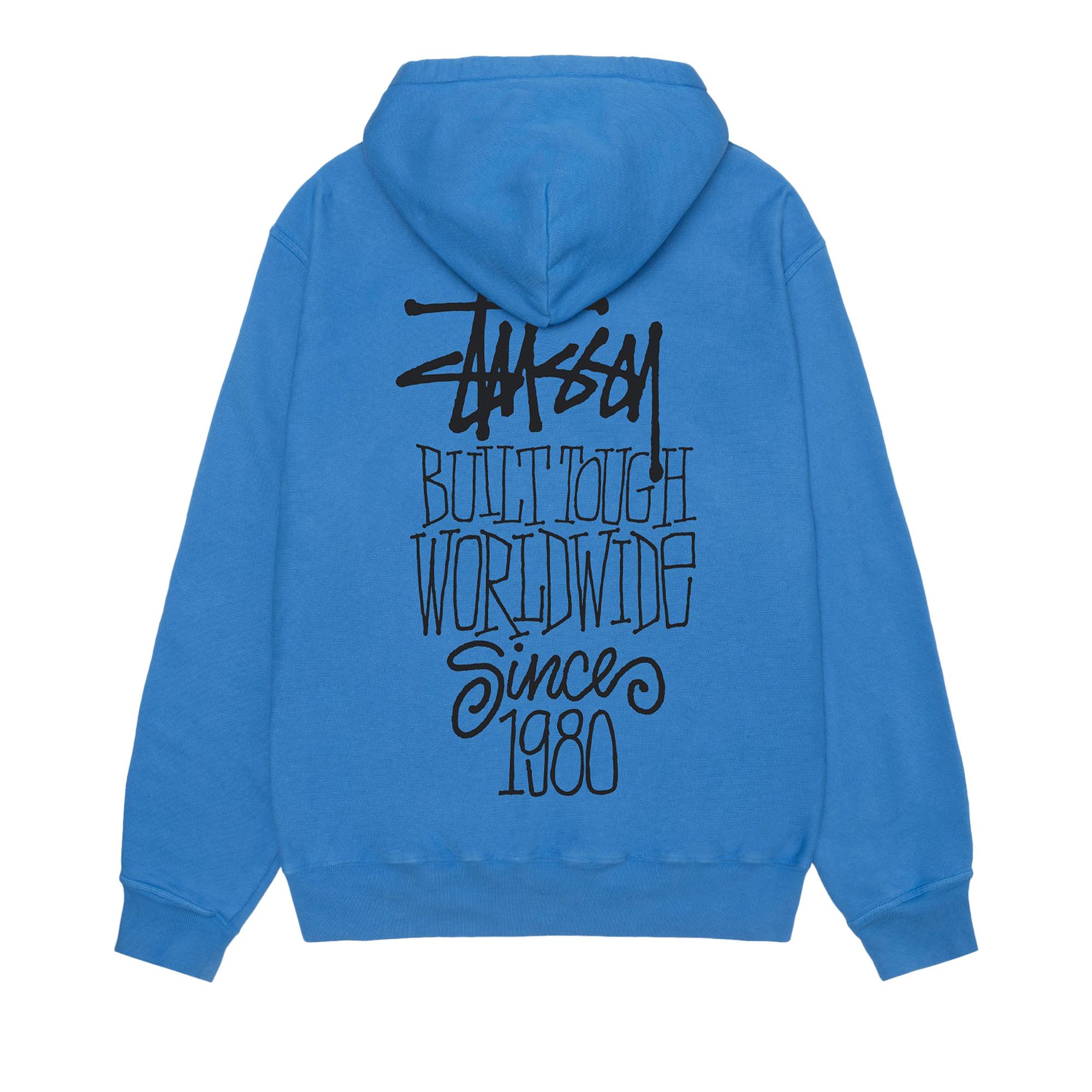 Buy Stussy Pigment Dyed Built Tough Hoodie 'Blue' - 1924994P