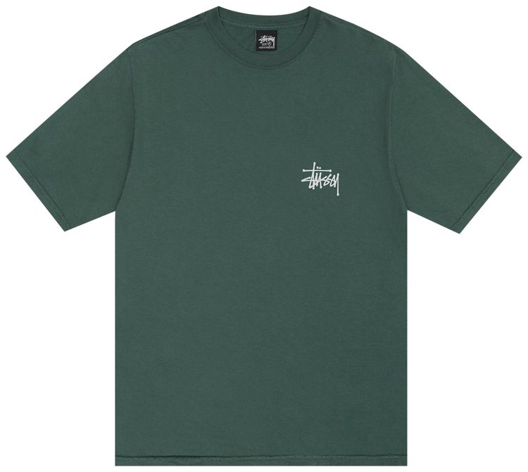 Stussy Pigment Dyed Built Tough Tee Forest