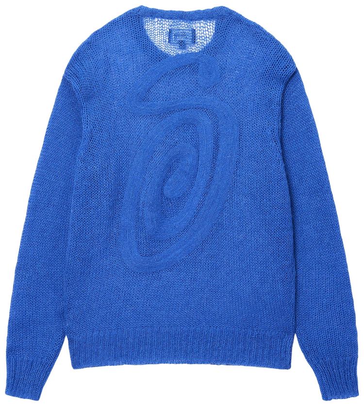 Stussy Loose Knit Sweater Blue