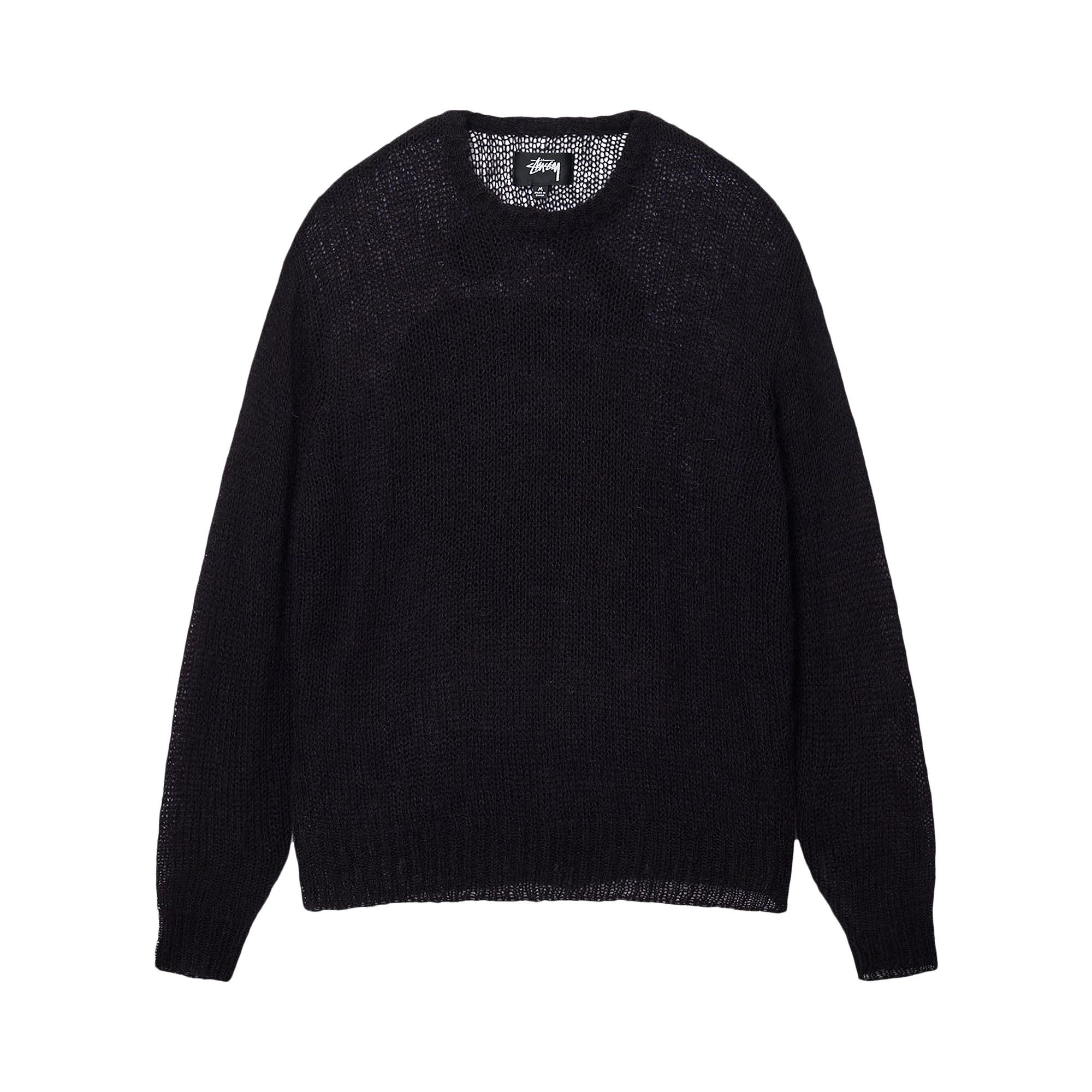 Black loose knit sweater top