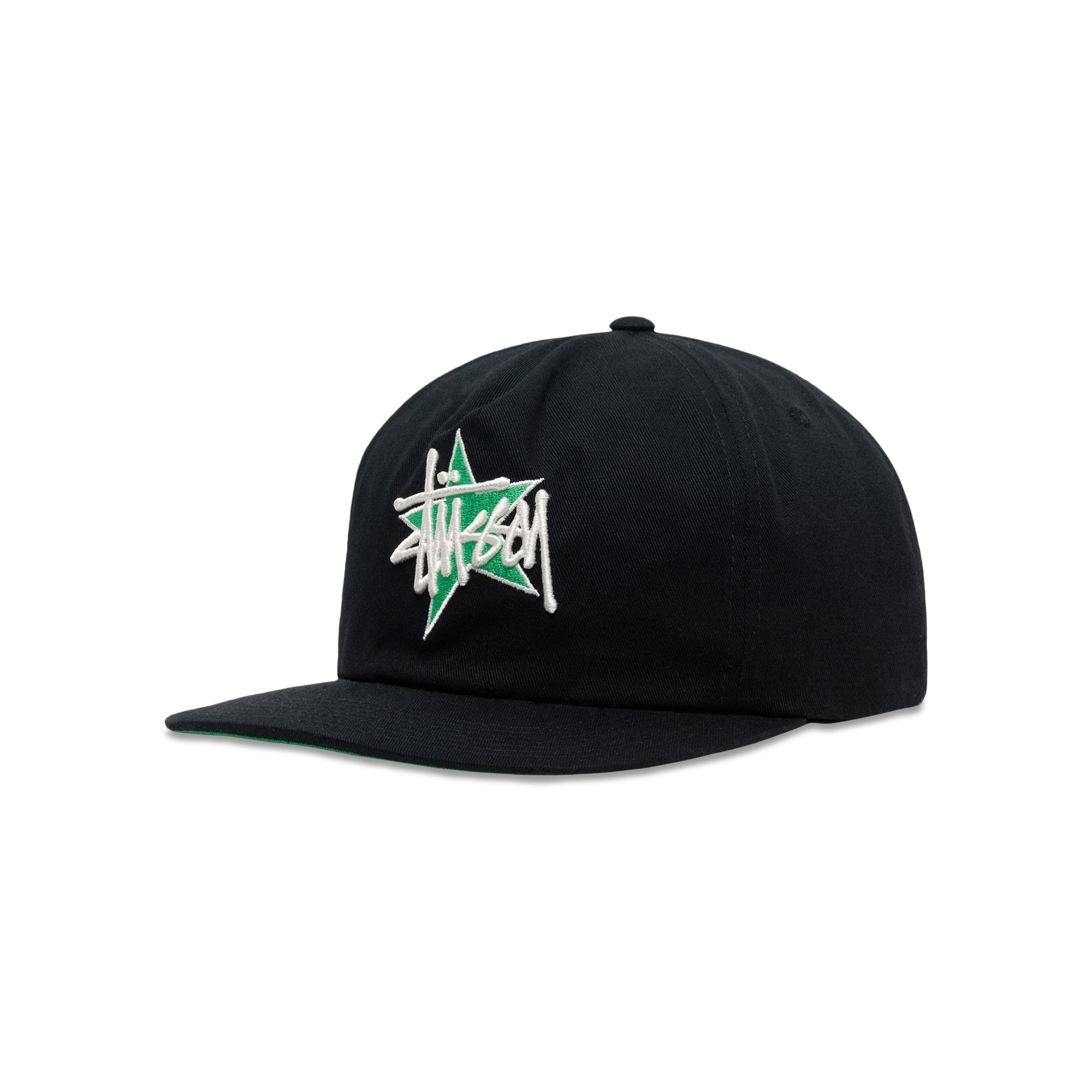 Buy Stussy Mid-Depth Basic Star Strapback 'Black' - 1311119 BLAC | GOAT