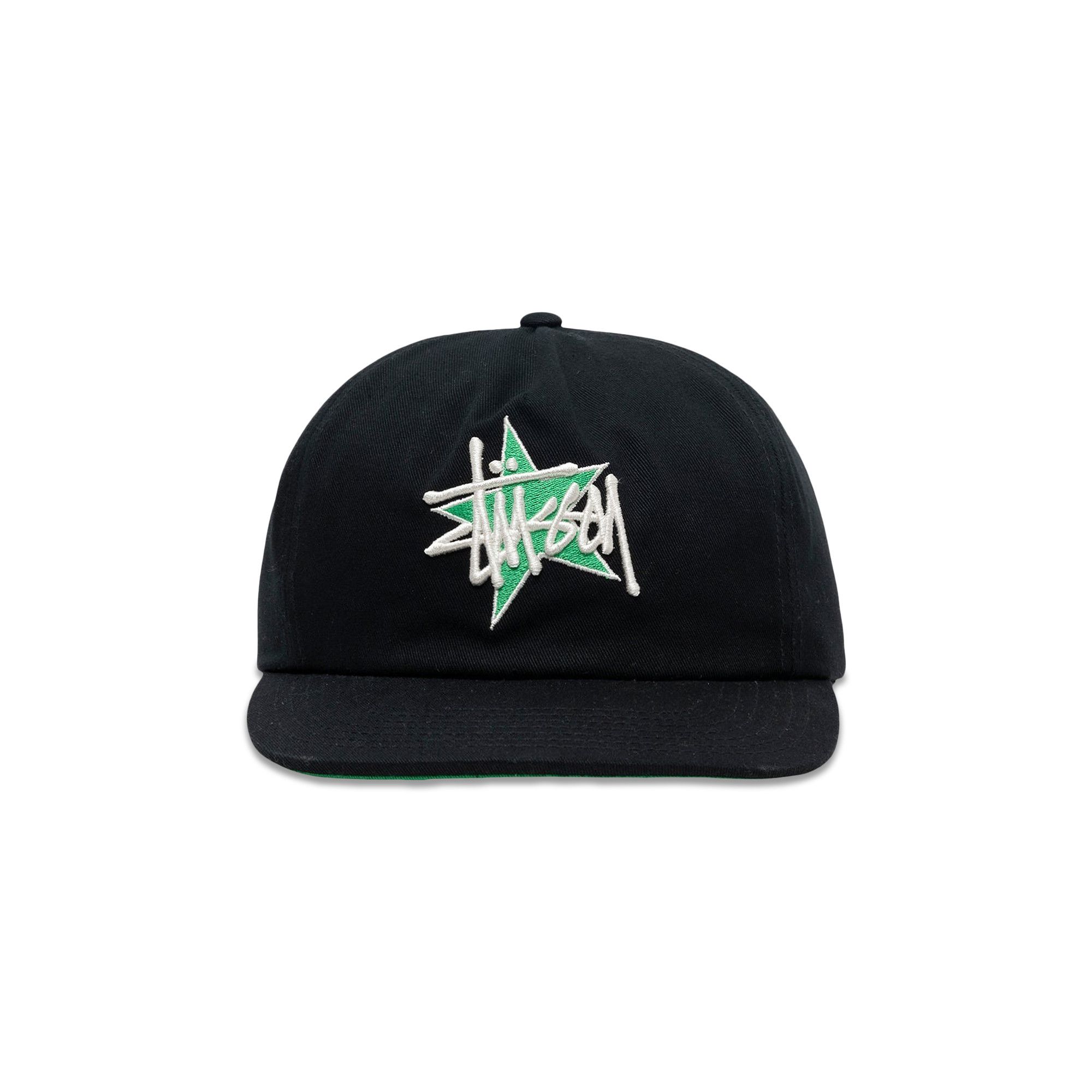 Buy Stussy Mid-Depth Basic Star Strapback 'Black' - 1311119 BLAC | GOAT