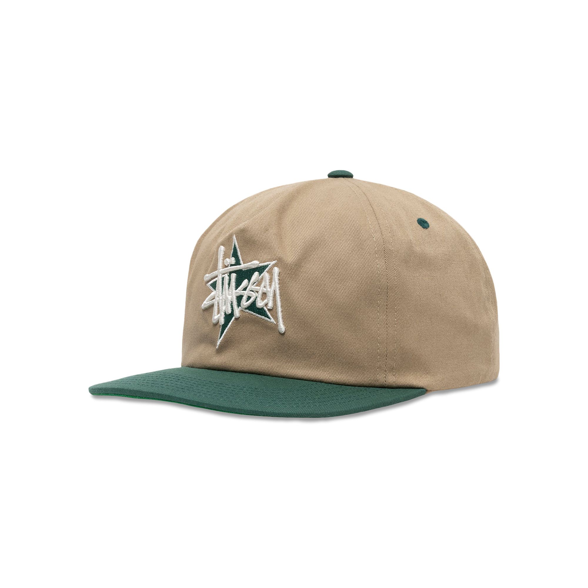 Buy Stussy Mid-Depth Basic Star Strapback 'Khaki' - 1311119 KHAK | GOAT UK