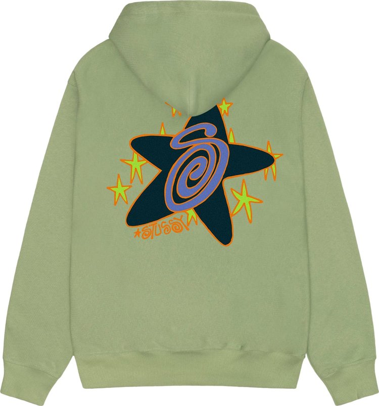 Stussy Galaxy Hoodie Moss