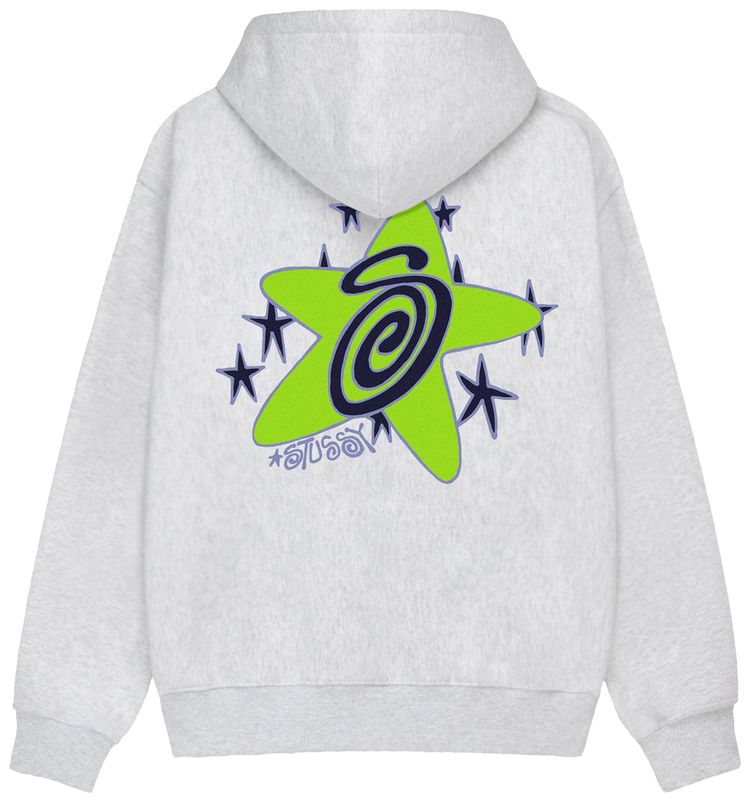 Stussy Galaxy Hoodie Ash Heather