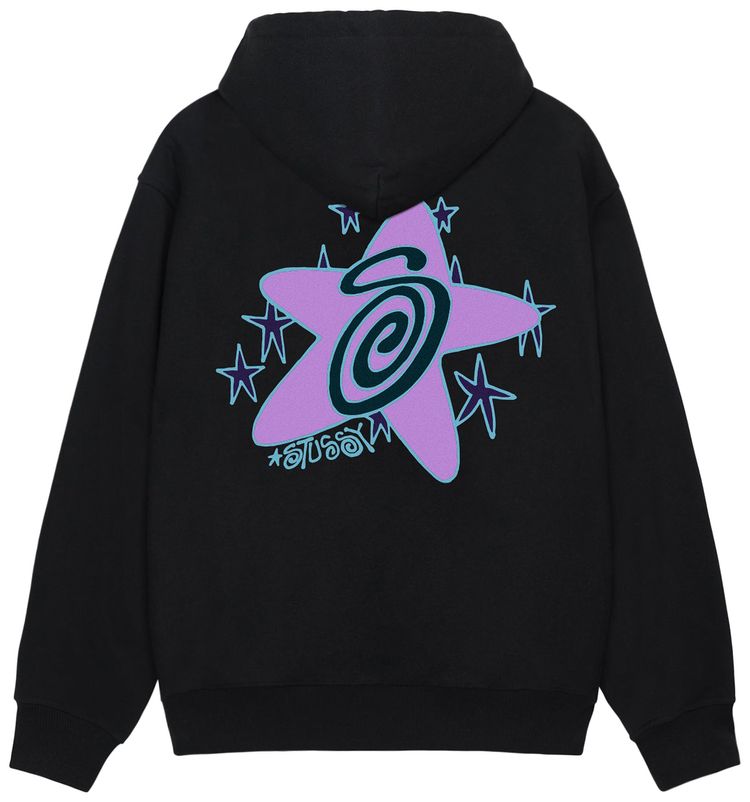 Stussy Galaxy Hoodie Black