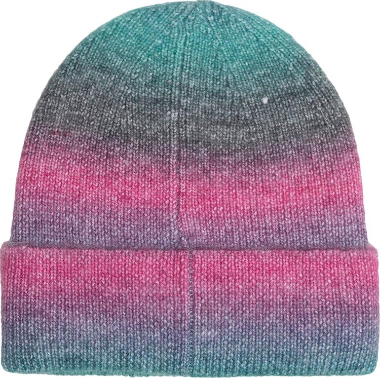 Stussy Spray Stripe Cuff Beanie Teal Multicolor