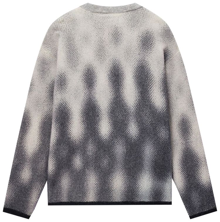 Stussy Gradient Dot Brushed Sweater Grey