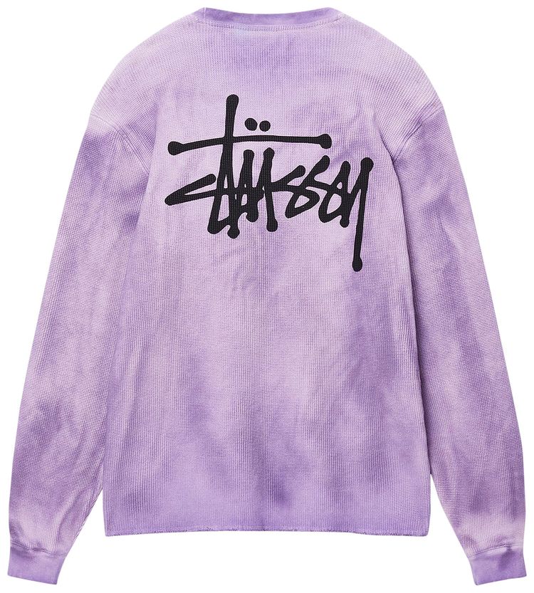 Stussy Basic Stock Long Sleeve Thermal Lavender