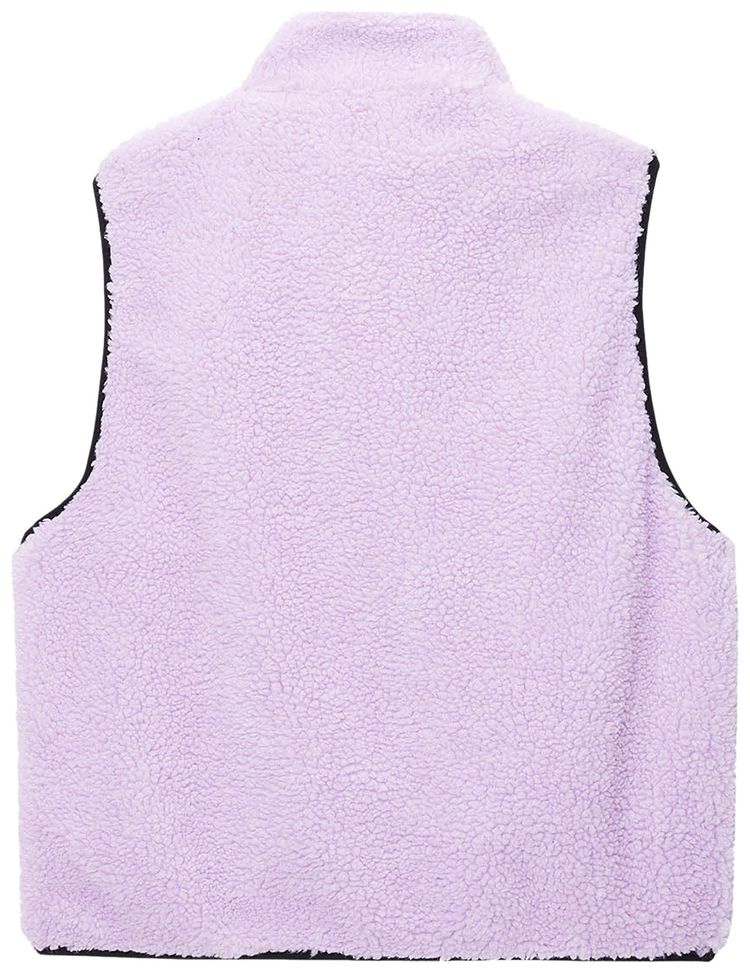 Stussy Sherpa Reversible Vest Lavender