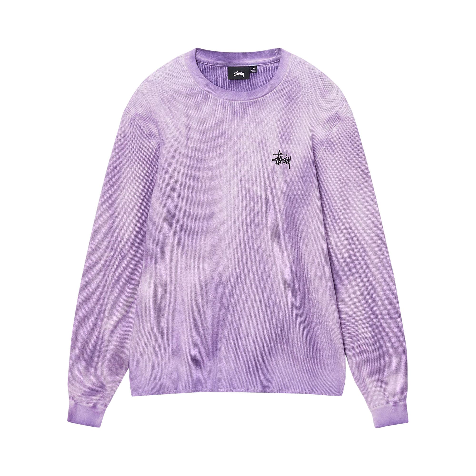 Buy Stussy Basic Stock Long-Sleeve Thermal 'Lavender' - 1140314