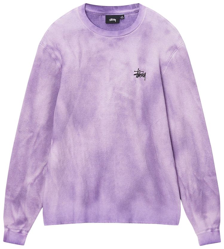Stussy Basic Stock Long Sleeve Thermal Lavender