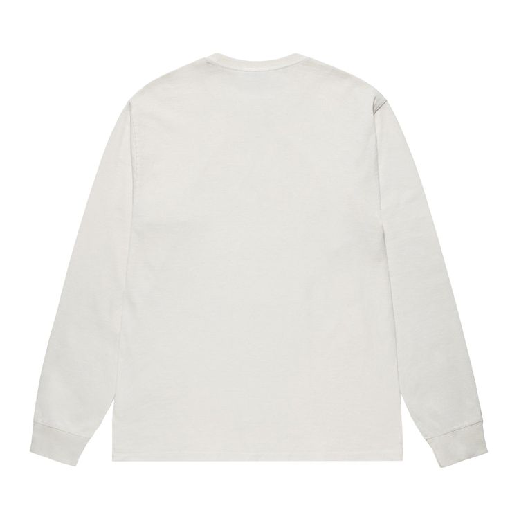 Stussy Pigment Dyed Small Stock Long Sleeve Tee Natural