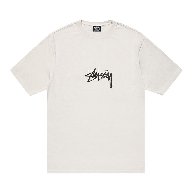 Stussy Pigment Dyed Small Stock Tee Natural