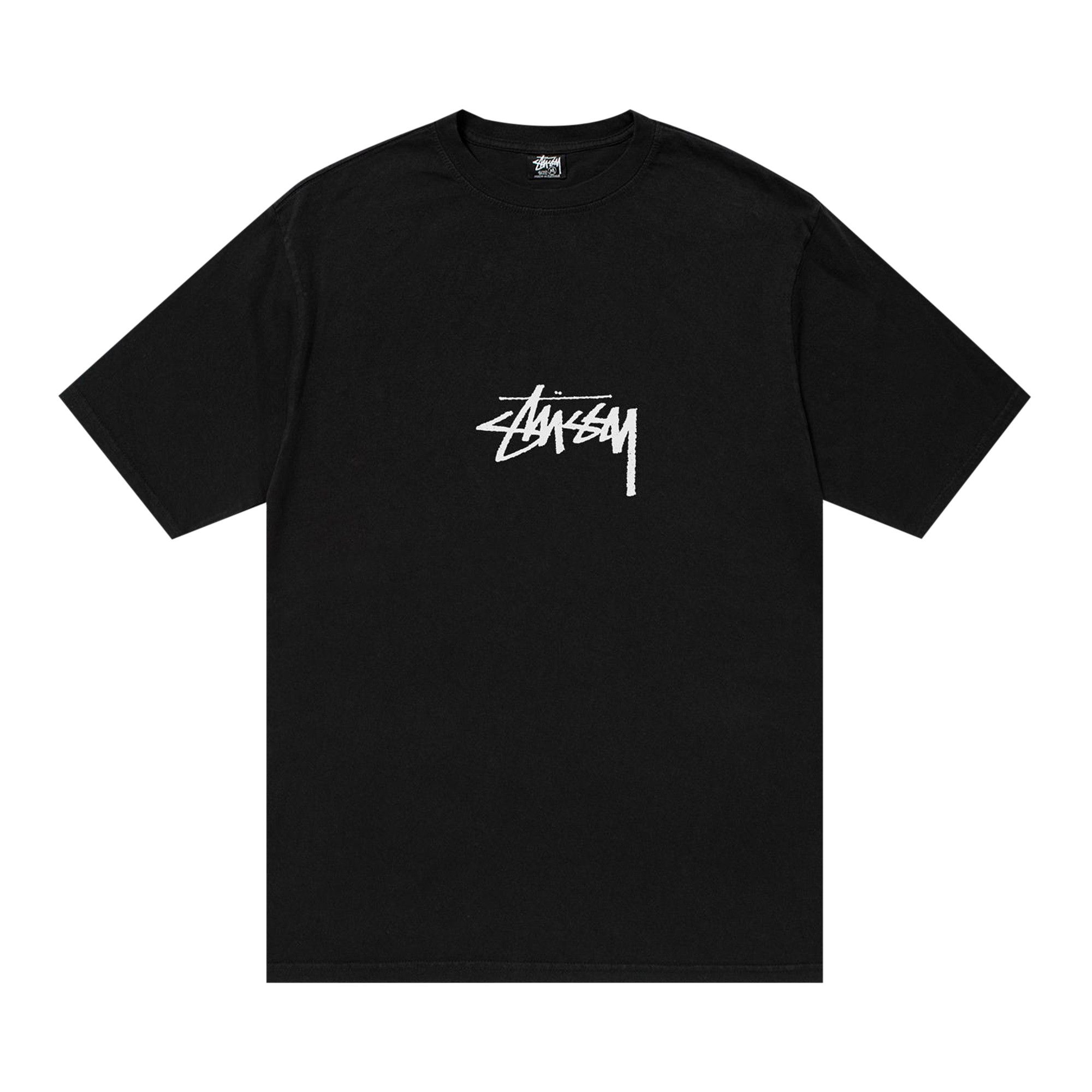 新品未使用STUSSY GEROGE tee tシャツ ショーンロゴ　ブラック Buy Stussy Pigment Dyed Small Stock Tee 'Black' - 1904993 BLAC | GOAT